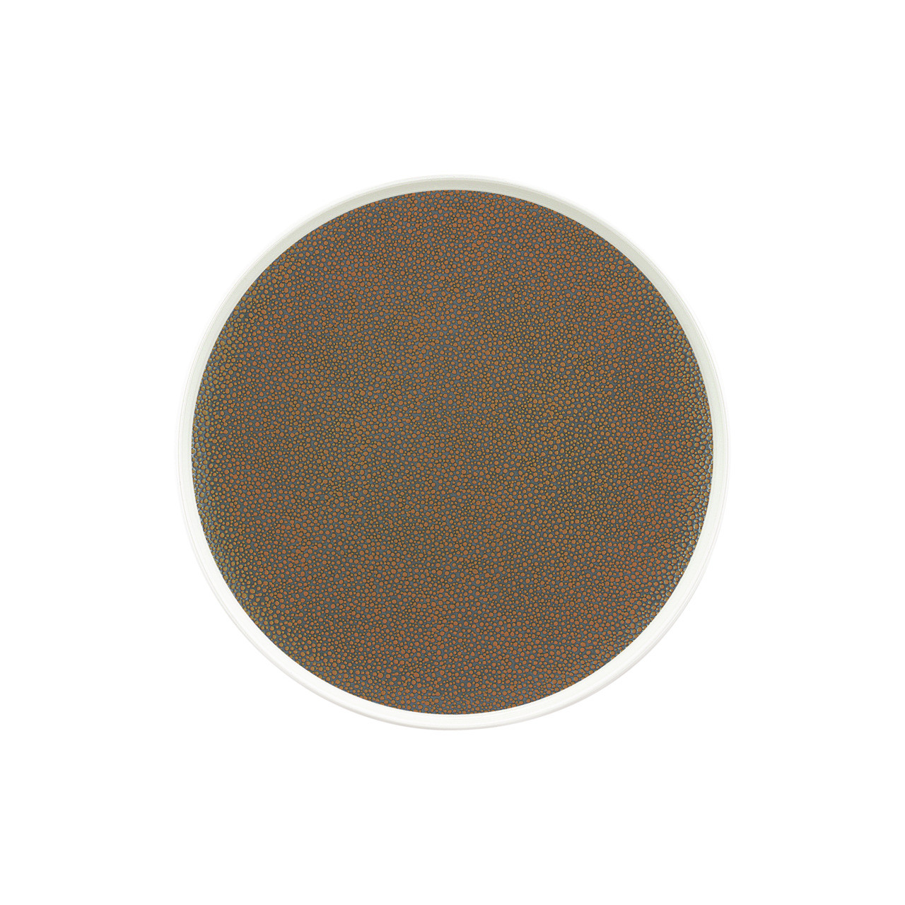 Pearls, Coupteller flach rund ø 257 mm metallic gold